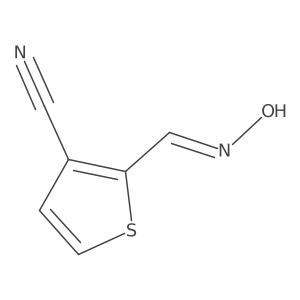 3-Thiophenecarbonitrile, 2-[(hydroxyimino)methyl]- Structure