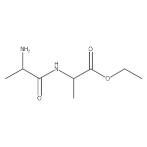 ethyl (2R)-2-[(2R)-2-aminopropanamido]propanoate Structure