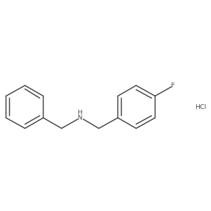 N-Benzyl-1-(4-fluorophenyl)methanamine hydrochloride结构式