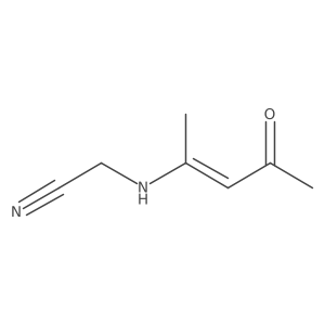 2-[(1-Methyl-3-oxo-1-buten-1-yl)amino]acetonitrile结构式