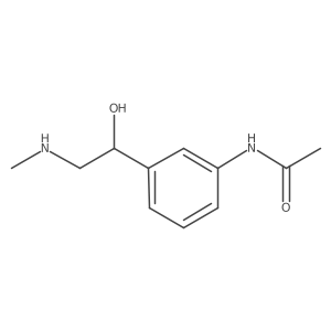 N-{3-[1-hydroxy-2-(methylamino)ethyl]phenyl}acetamide Structure