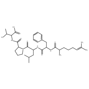 N~5~-(Diaminomethylidene)-L-ornithyl-L-phenylalanyl-L-leucyl-L-prolyl-L-threonine Structure
