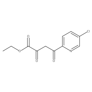 Ethyl 4-(5-chloro-2-pyridyl)-2,4-dioxobutanoate Structure
