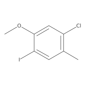 1-Chloro-4-iodo-5-methoxy-2-methylbenzene结构式