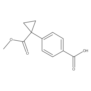 4-(1-(Methoxycarbonyl)cyclopropyl)benzoic acid Structure
