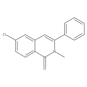 6-Chloro-2-methyl-3-phenylisoquinolin-1(2H)-one Structure