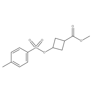 Methyl 3-{[(4-methylbenzene)sulfonyl]oxy}cyclobutane-1-carboxylate Structure