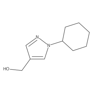 (1-cyclohexyl-1H-pyrazol-4-yl)methanol结构式