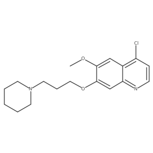4-Chloro-6-methoxy-7-(3-(piperidin-1-yl)propoxy)quinoline Structure