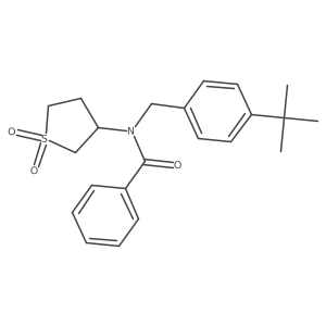 N-(4-tert-butylbenzyl)-N-(1,1-dioxidotetrahydrothiophen-3-yl)benzamide结构式