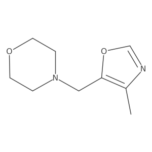 4-[(4-Methyl-1,3-oxazol-5-yl)methyl]morpholine结构式