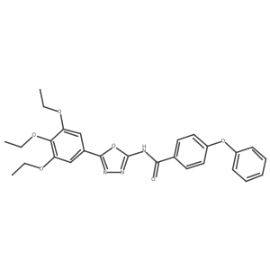 4-phenoxy-N-[5-(3,4,5-triethoxyphenyl)-1,3,4-oxadiazol-2-yl]benzamide Structure