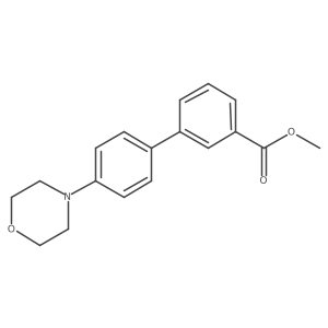 Methyl 4'-(4-morpholinyl)[1,1'-biphenyl]-3-carboxylate结构式