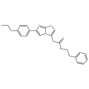 2-(6-(4-ethoxyphenyl)imidazo[2,1-b]thiazol-3-yl)-N-phenethylacetamide Structure