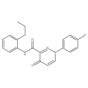 N-(2-ethoxyphenyl)-1-(4-fluorophenyl)-4-oxo-1,4-dihydropyridazine-3-carboxamide Structure