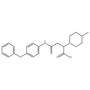 2-(4-Methylpiperazin-1-yl)-4-oxo-4-((4-phenoxyphenyl)amino)butanoic acid Structure