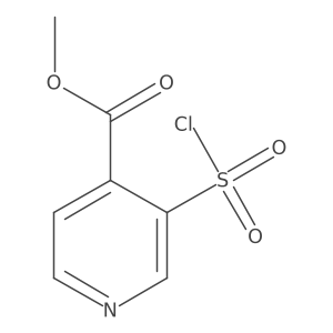 Methyl 3-(chlorosulfonyl)pyridine-4-carboxylate Structure