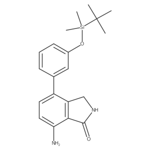 7-Amino-4-(3-tert-butyldimethylsilyloxyphenyl)isoindolinone结构式