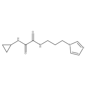 N1-(3-(1H-imidazol-1-yl)propyl)-N2-cyclopropyloxalamide Structure
