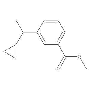 Methyl 3-(1-cyclopropylethyl)benzoate Structure