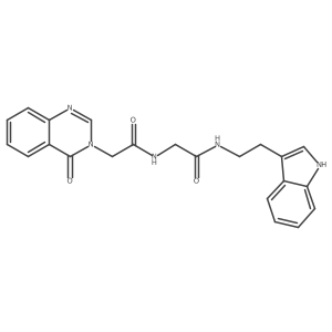 N-(2-{[2-(1H-indol-3-yl)ethyl]amino}-2-oxoethyl)-2-[4-oxo-3(4H)-quinazolinyl]acetamide Structure