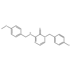 1-(4-chlorobenzyl)-3-((4-methoxybenzyl)amino)pyrazin-2(1H)-one结构式