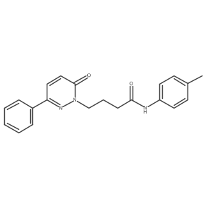 4-(6-oxo-3-phenylpyridazin-1(6H)-yl)-N-(p-tolyl)butanamide Structure