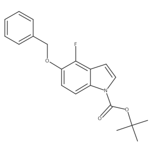 5-Benzyloxy-1-(tert-butoxycarbonyl)-4-fluoro-1H-indole Structure