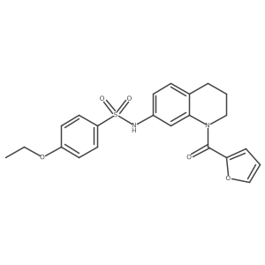 4-ethoxy-N-(1-(furan-2-carbonyl)-1,2,3,4-tetrahydroquinolin-7-yl)benzenesulfonamide结构式