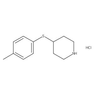 4-[(4-Methylphenyl)sulfanyl]piperidine hydrochloride Structure