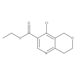 ethyl 4-chloro-7,8-dihydro-5H-pyrano[4,3-b]pyridine-3-carboxylate Structure