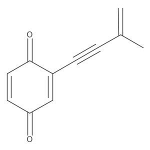 2-(3-Methyl-3-buten-1-yn-1-yl)-2,5-cyclohexadiene-1,4-dione Structure