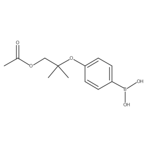 {4-[2-(Acetyloxy)-1,1-dimethylethoxy]phenyl}boronic acid结构式