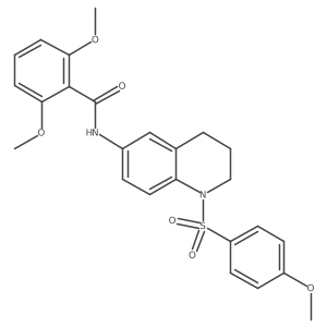 2,6-dimethoxy-N-[1-(4-methoxybenzenesulfonyl)-1,2,3,4-tetrahydroquinolin-6-yl]benzamide Structure