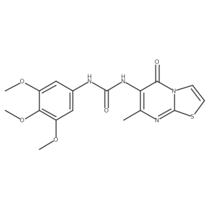 1-(7-methyl-5-oxo-5H-thiazolo[3,2-a]pyrimidin-6-yl)-3-(3,4,5-trimethoxyphenyl)urea Structure
