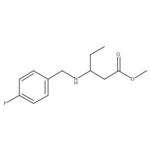 Methyl 3-{[(4-fluorophenyl)methyl]amino}pentanoate Structure