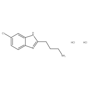 3-(5-chloro-1H-benzimidazol-2-yl)propan-1-amine dihydrochloride结构式