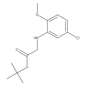 Tert-butyl 2-[(5-chloro-2-methoxyphenyl)amino]acetate Structure