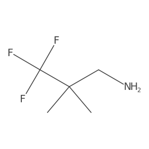3,3,3-Trifluoro-2,2-dimethylpropan-1-amine Structure