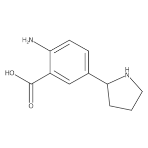 (R)-2-Amino-5-(pyrrolidin-2-yl)benzoic acid结构式