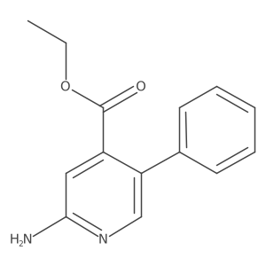 Ethyl 2-amino-5-phenyl-4-pyridinecarboxylate Structure