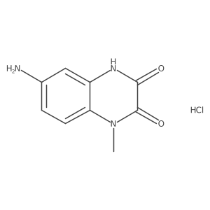 6-amino-3-hydroxy-1-methylquinoxalin-2(1H)-one hydrochloride结构式