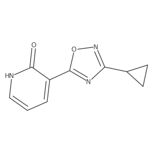 3-(3-Cyclopropyl-1,2,4-oxadiazol-5-yl)pyridin-2-ol结构式