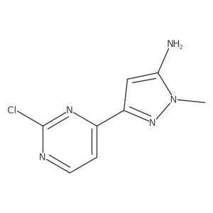 3-(2-chloropyrimidin-4-yl)-1-methyl-1H-pyrazol-5-amine结构式