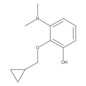 2-(Cyclopropylmethoxy)-3-(dimethylamino)phenol结构式
