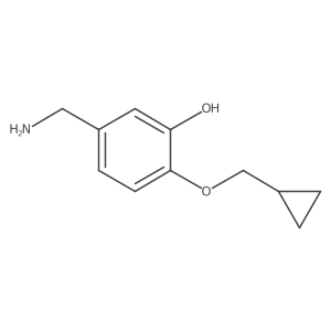 5-(Aminomethyl)-2-(cyclopropylmethoxy)phenol Structure