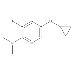 5-Cyclopropoxy-3-iodo-N,N-dimethylpyridin-2-amine Structure