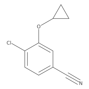 4-Chloro-3-cyclopropoxybenzonitrile结构式