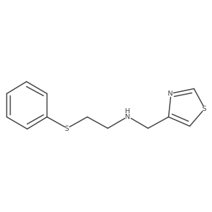 2-(Phenylthio)-N-(thiazol-4-ylmethyl)ethan-1-amine Structure