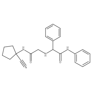 2-[[2-[(1-Cyanocyclopentyl)amino]-2-oxoethyl]amino]-N,2-diphenylacetamide Structure